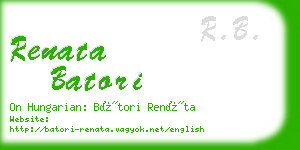 renata batori business card